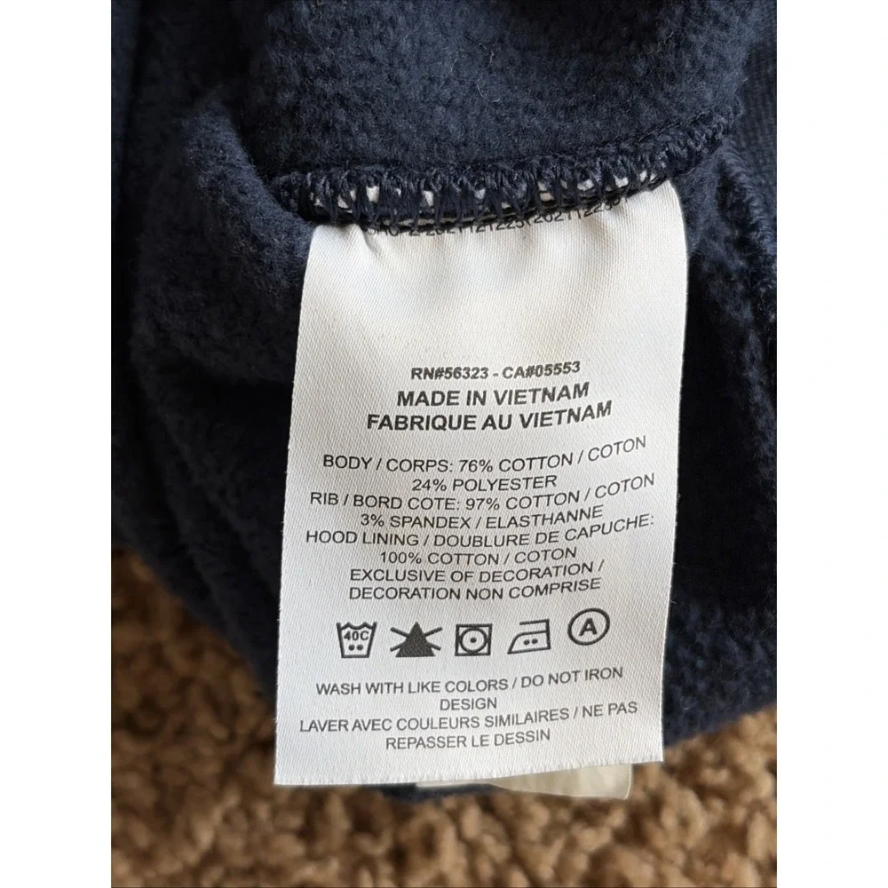Nike Navy‎ Blue UCONN Huskies Logo Hooded Sweatshirt Hoodie Youth Child Small